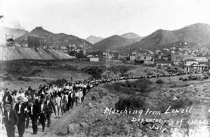 Bisbee deportation of IWWs, July 12, 1917.
