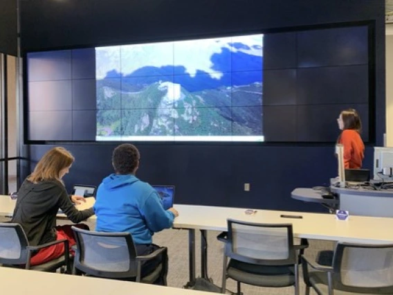 Women conducting a presentation