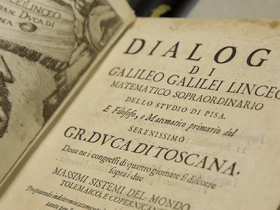 Close up of a old document with the title "DIALOGO"