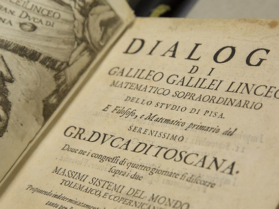 Close up of a old document with the title "DIALOGO"