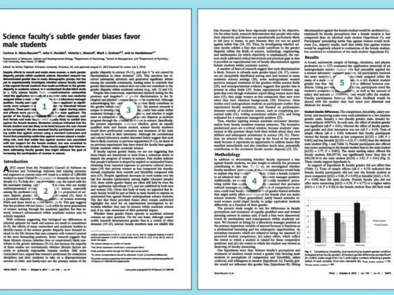 screenshot of a scholarly article with each section marked