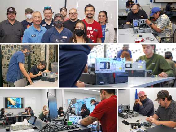 Annual NASEP computer build photo collage