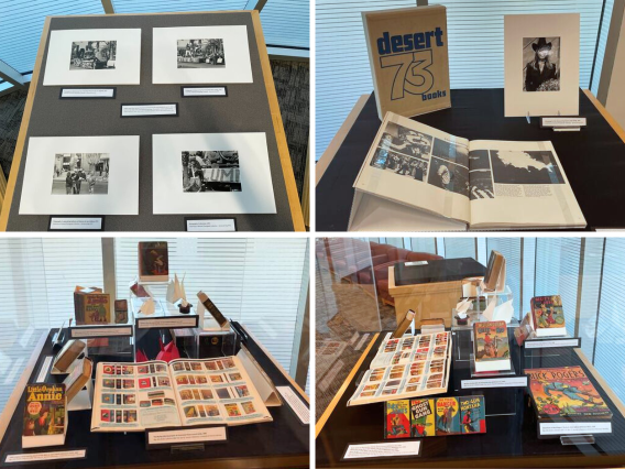 Two Special Collections pop-up exhibits
