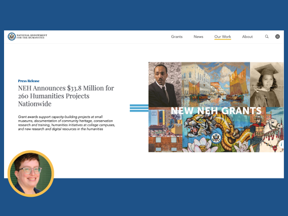 National Endowment for the Humanities press release announcing its 2024 grants