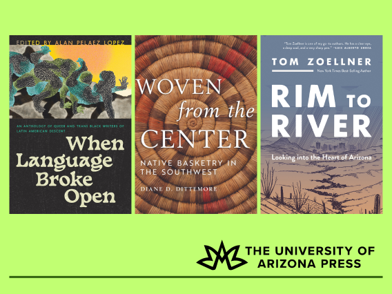 Three UA Press award winning book covers
