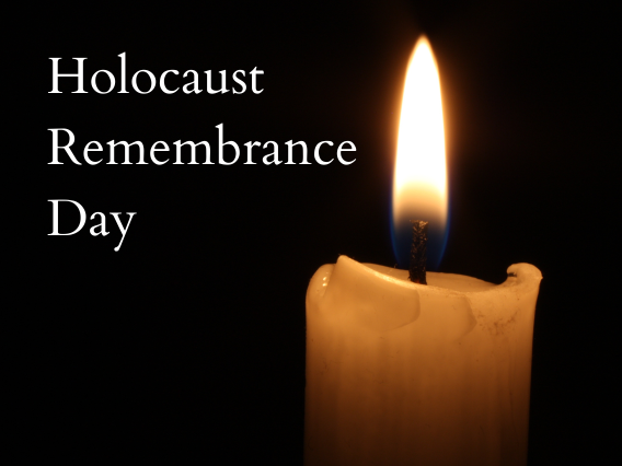 Holocaust Rembrance Day promo image/decorative