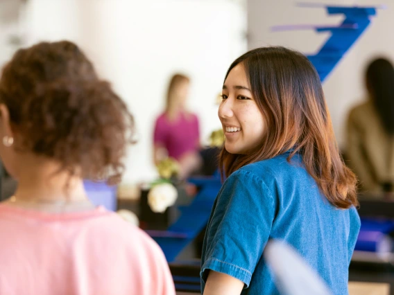 two students sitting next to each other