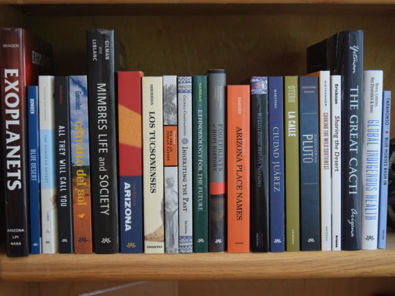 Shelf of University of Arizona Press books