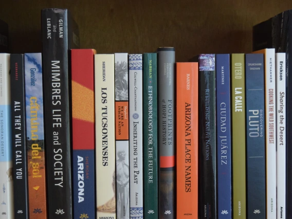 Shelf of University of Arizona Press books