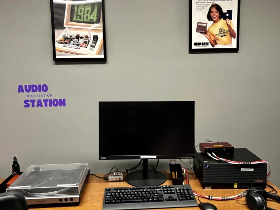 Digitize audio materials at the Wildcats Memory Lab with our digitization equipment.