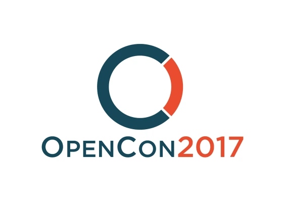 orange and black OpenCon2017 logo