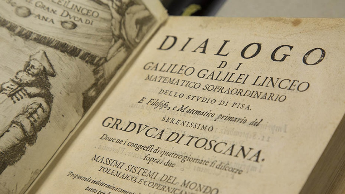 Close up of a old document with the title "DIALOGO"
