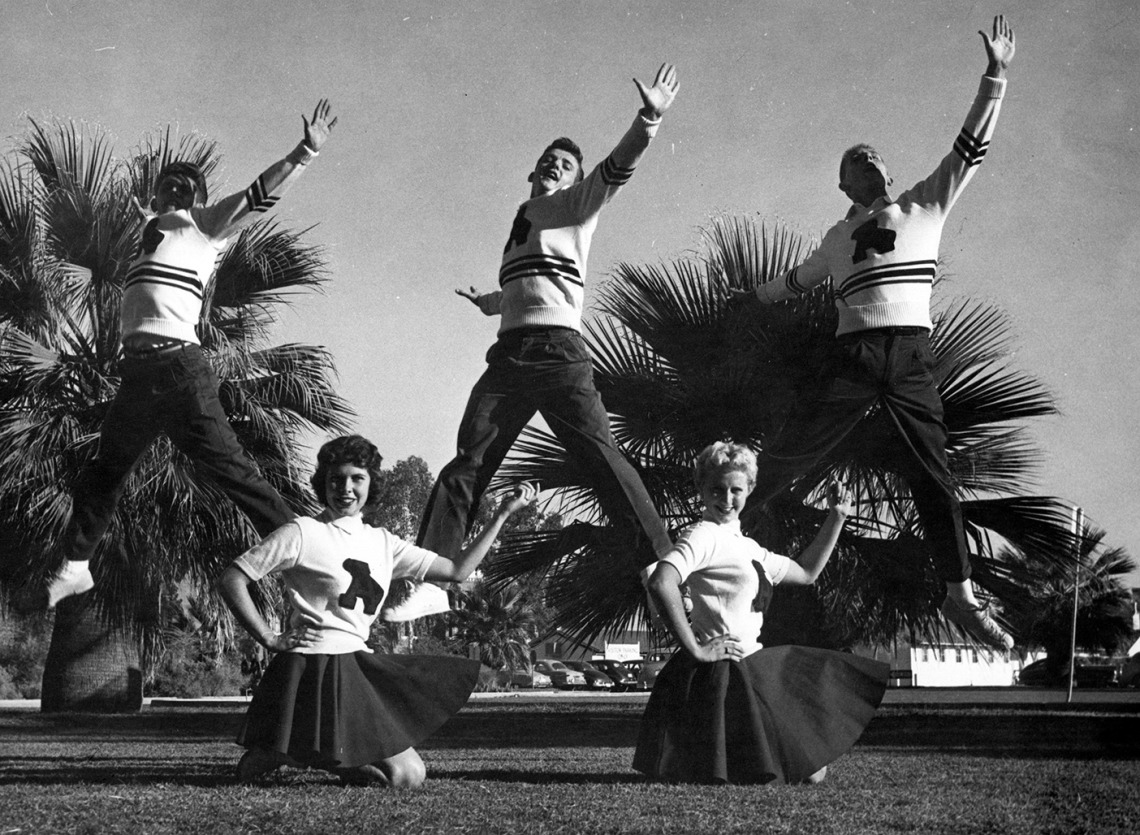 University of Arizona Cheerleaders, circa 1955