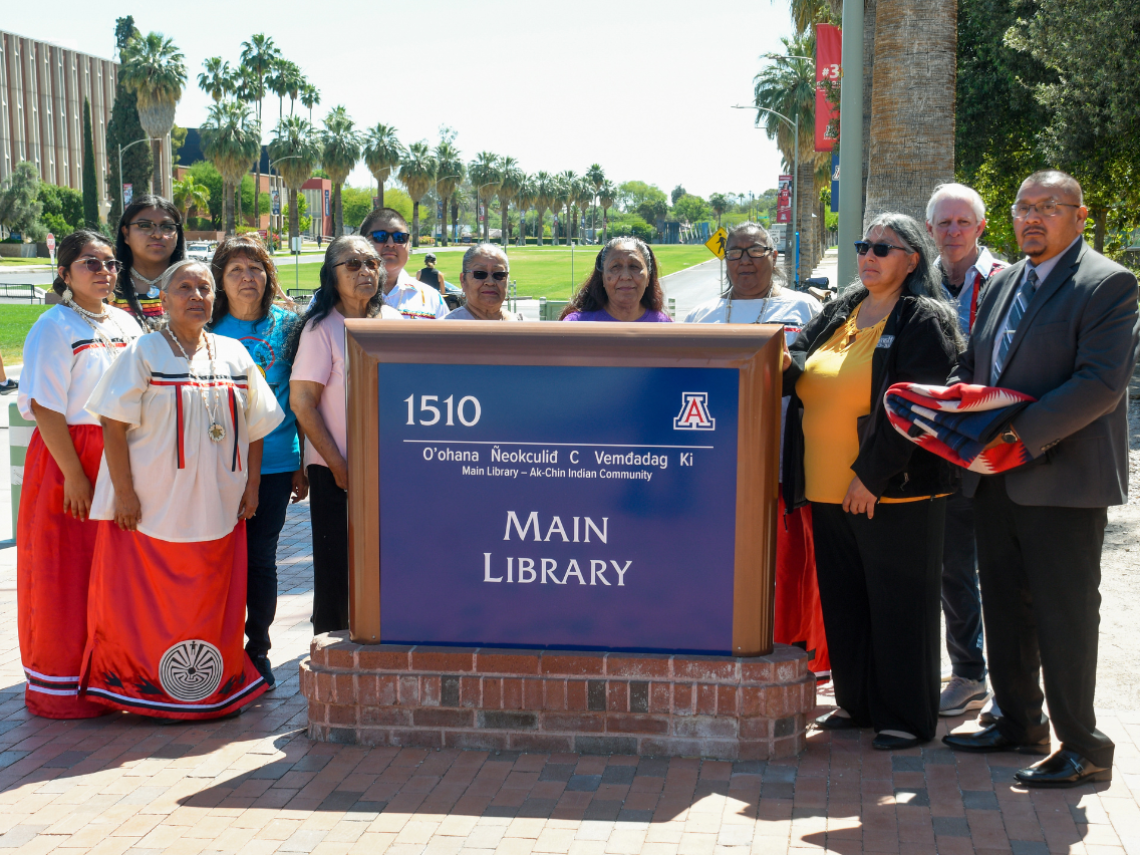 New sign dedication ceremony at Main Library