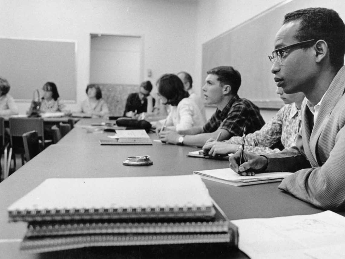 university of arizona students taking notes circa 1965