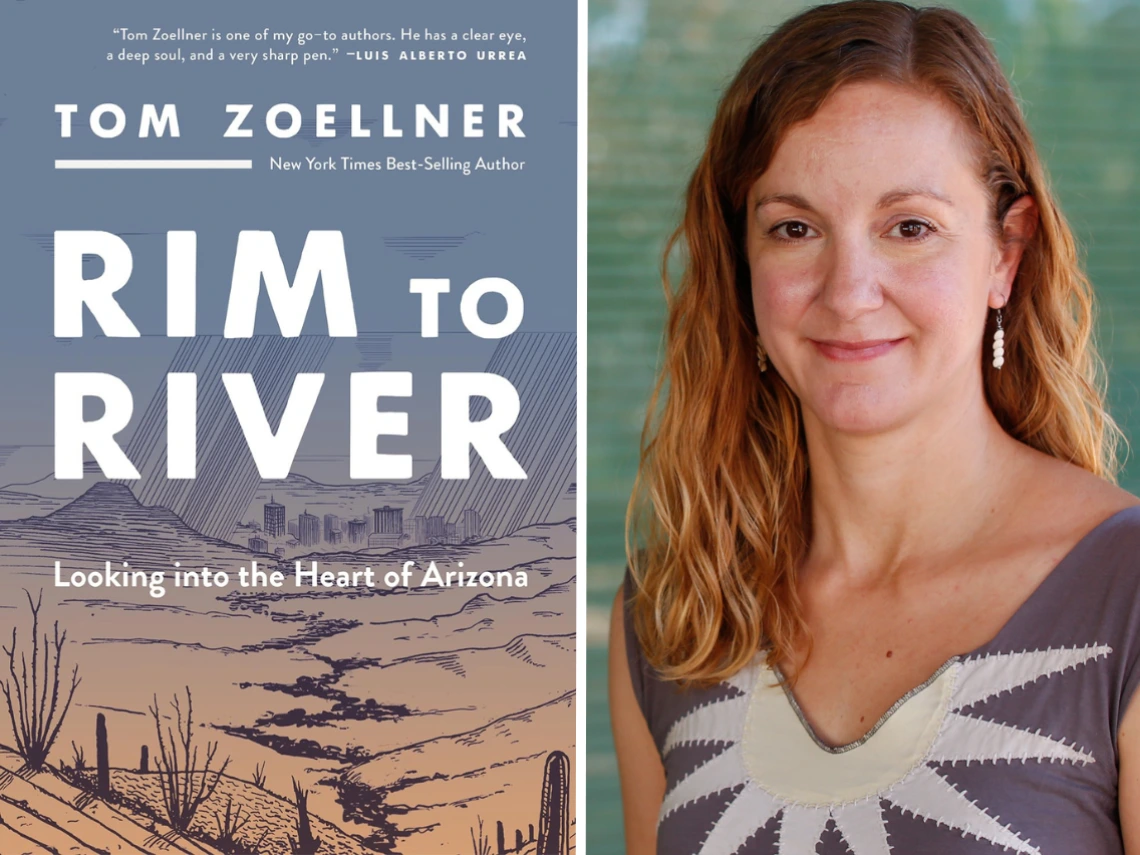 Rim to River book cover with Leigh McDonald photo