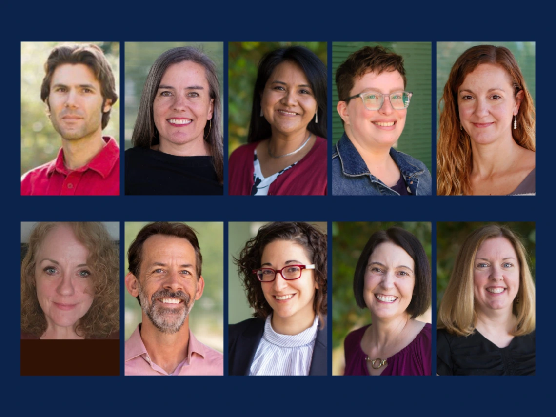 Collage of 10 faculty and staff headshots