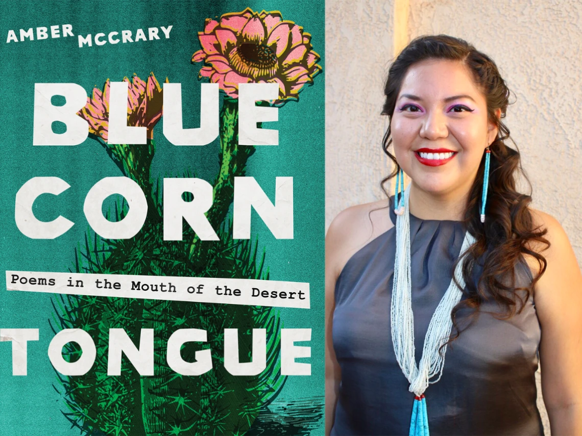 Blue Corn book cover and author Amber McCrary