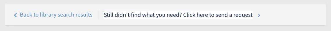 A message in search results that says "Still didn't find what you need?"