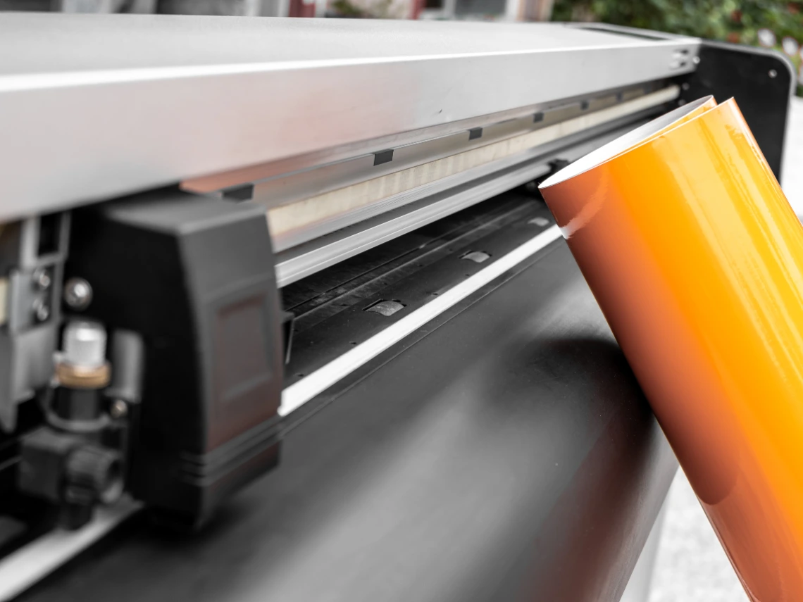 Close-up image of a vinyl cutter