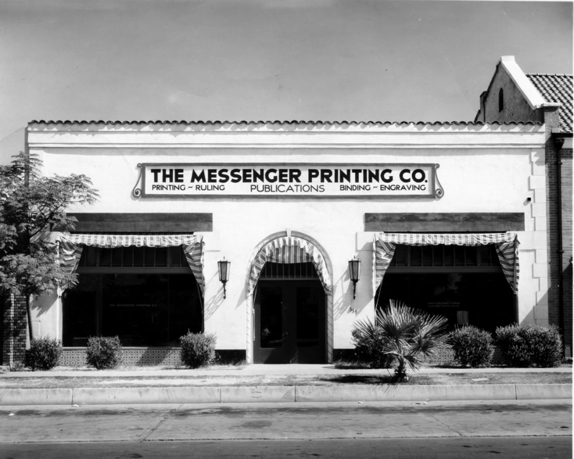 Messenger Printing Company, Phoenix, AZ, circa 1940-1950