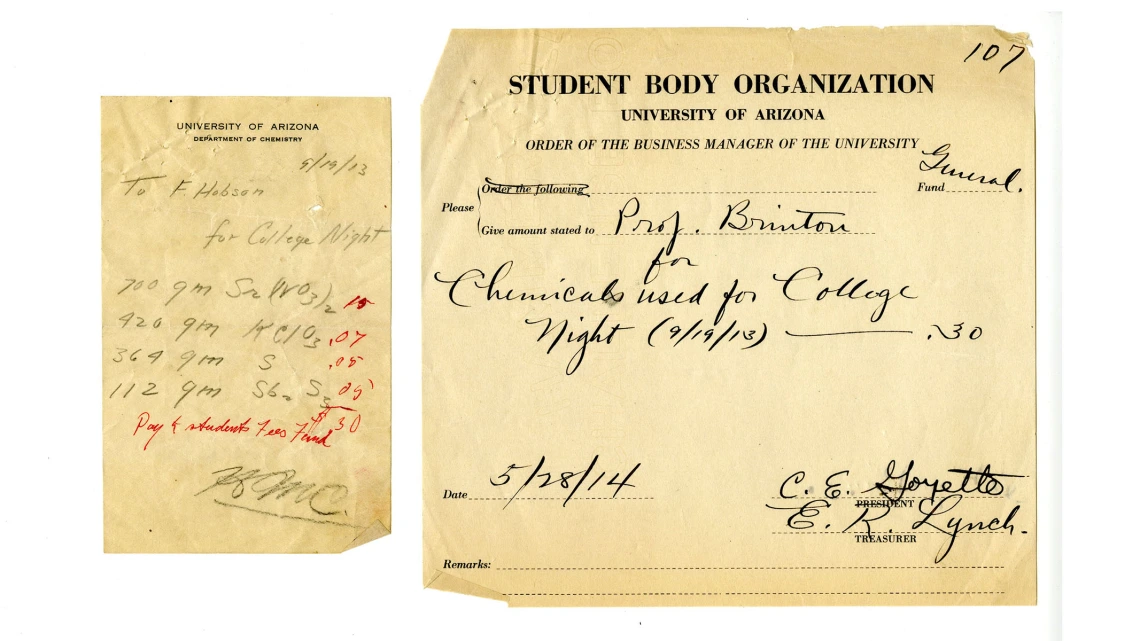 Page from the Minutes of Meetings of the Student Body Organization, September 9, 1919