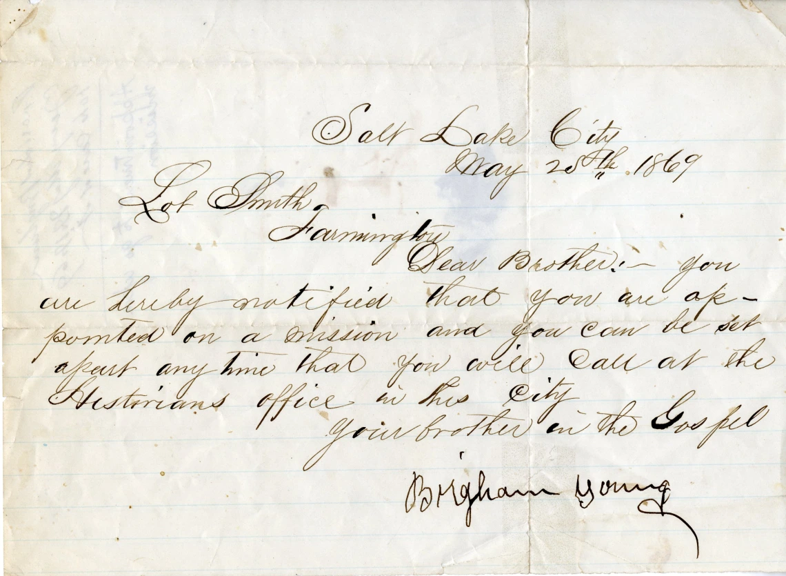 Correspondence From Brigham Young