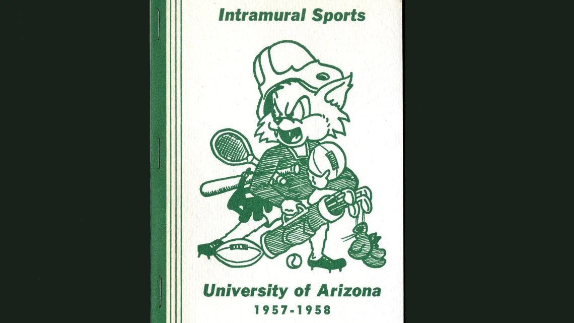 Cover of Intramural Sports University of Arizona Report, 1957-1958