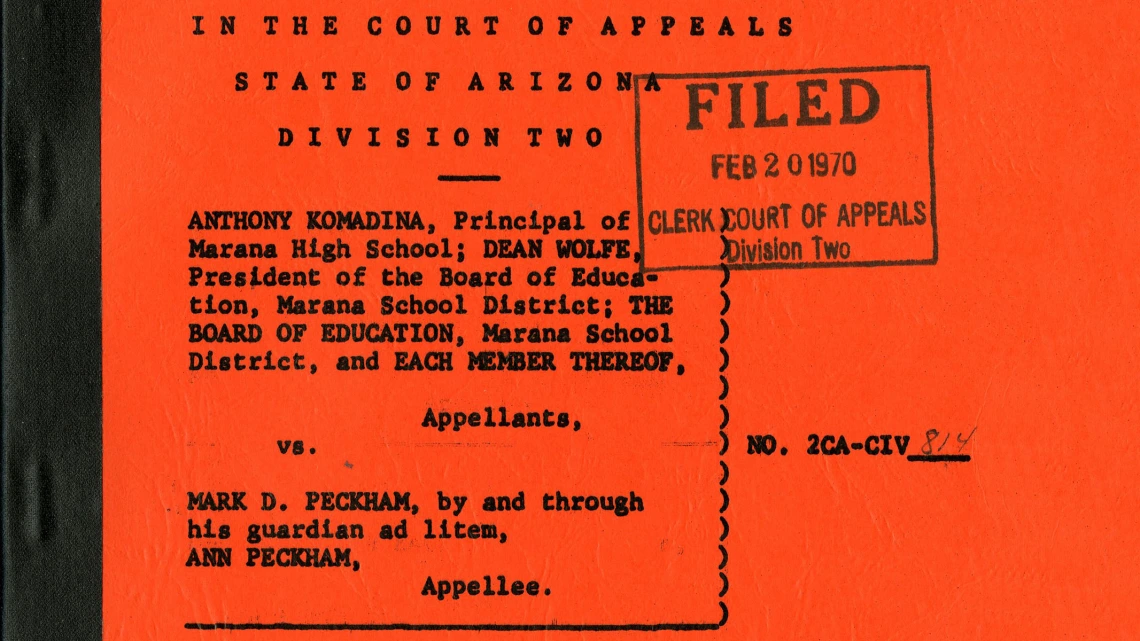 Anthony Komadina et al. vs. Mark D. Peckham, February 20, 1970