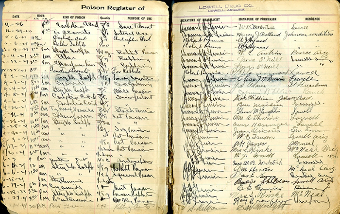 Poison register