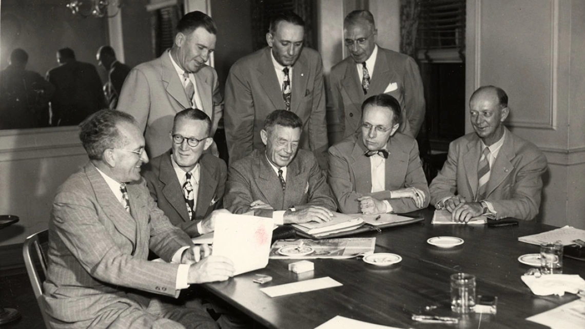 Photograph of National Association of Football Commissioners, undated