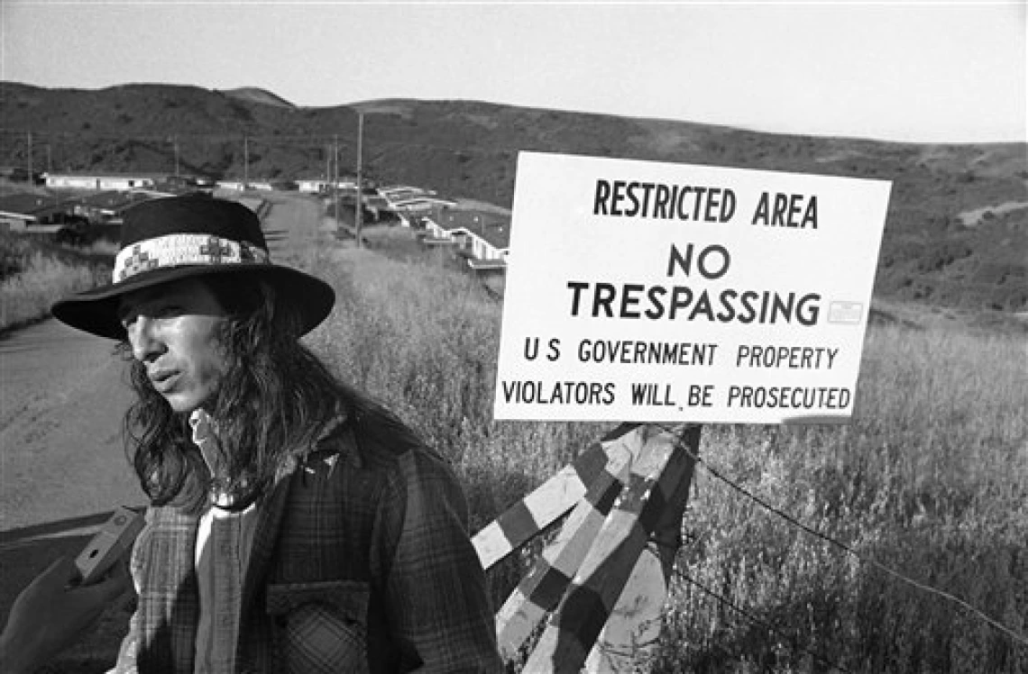 Photo of American Indian Movement Occupation of Alcatraz