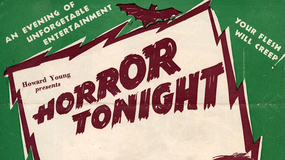 Horror Tonight Promotional Flyer, 1943