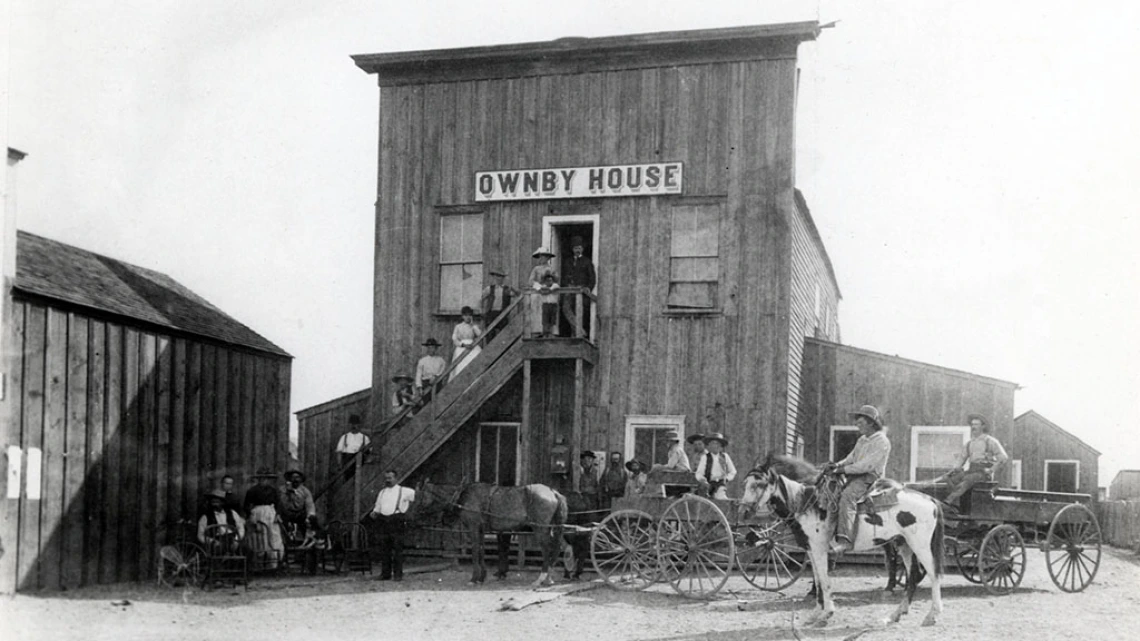 Photograph of the Ownby House, circa 1885