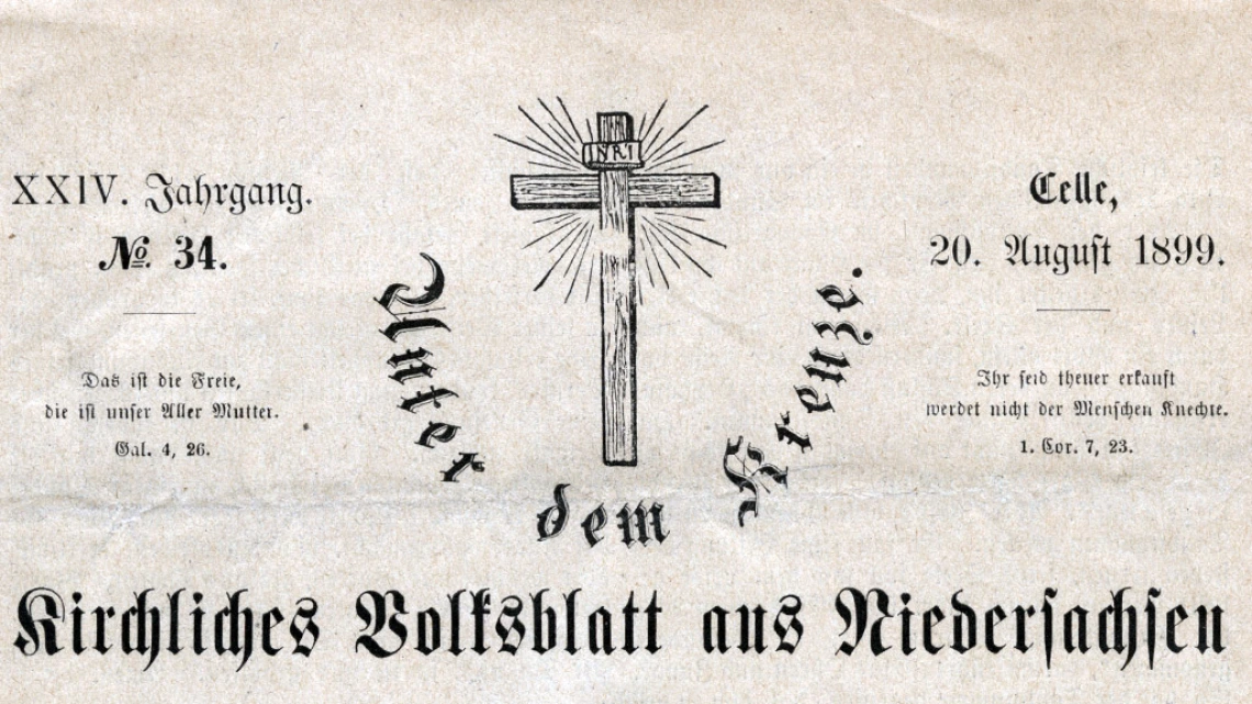 Masthead of Lutheran Newspaper, 1899 