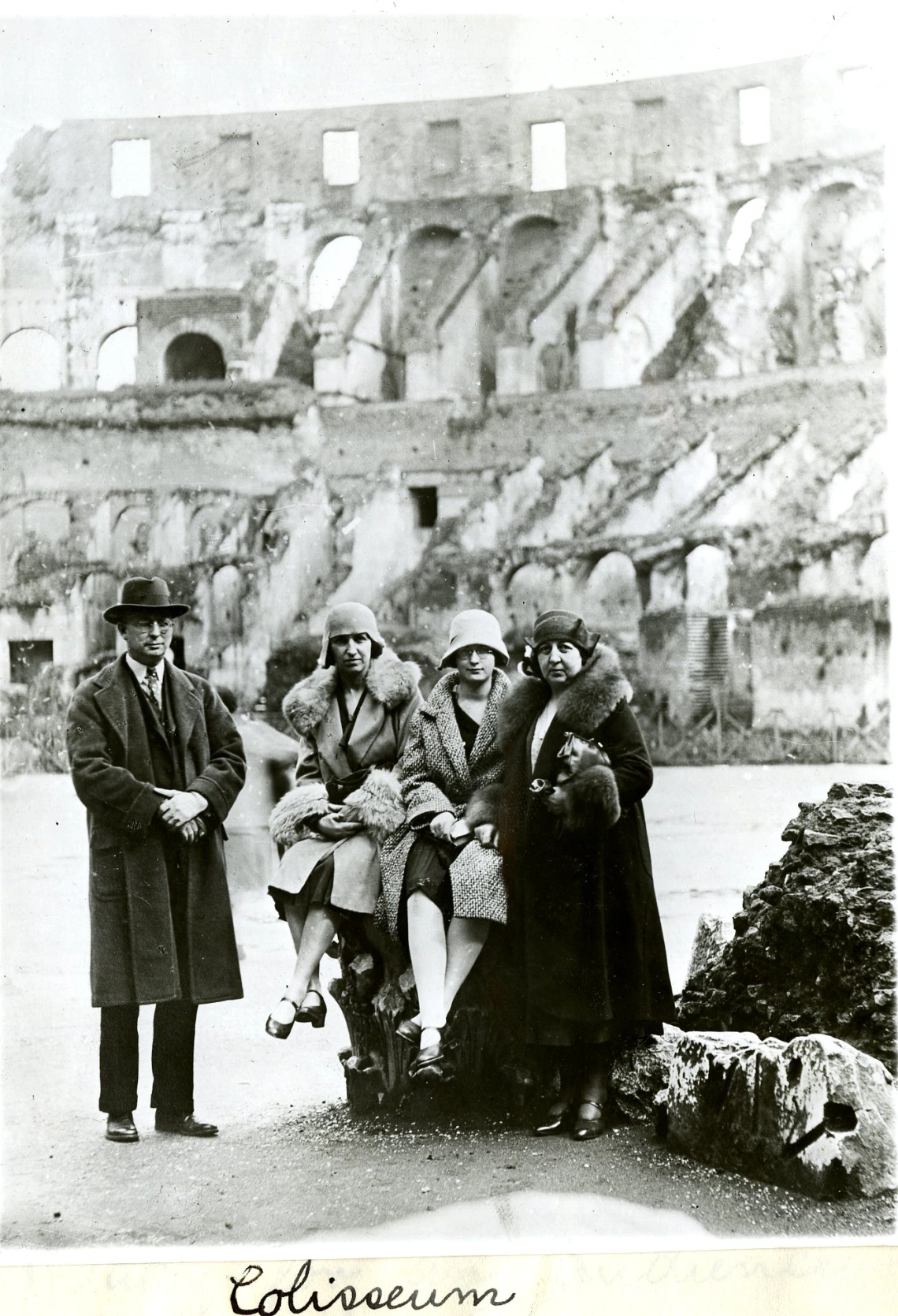 Hortense L. Brooks and friends at the Colisseum