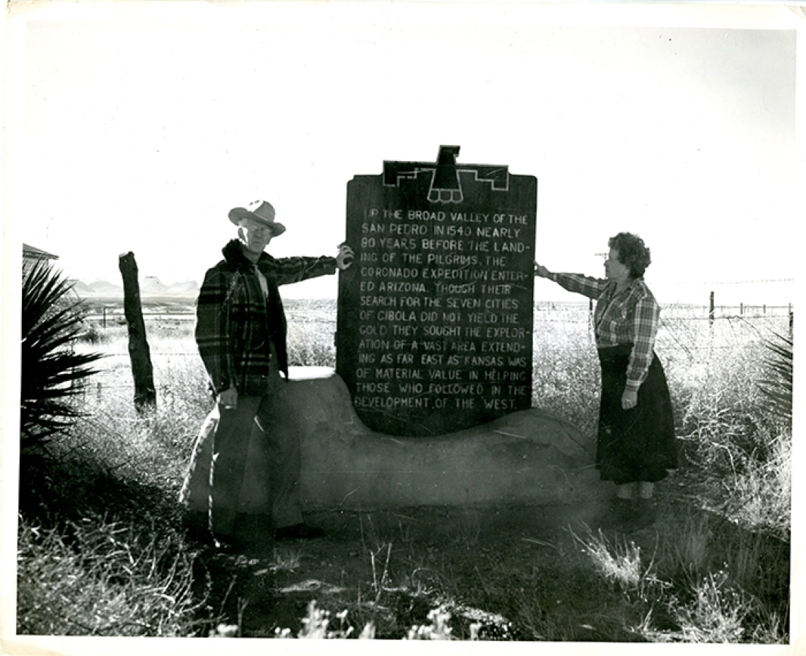 Phyllis and Weldon Heald at the Broad Valley of the San Pedro