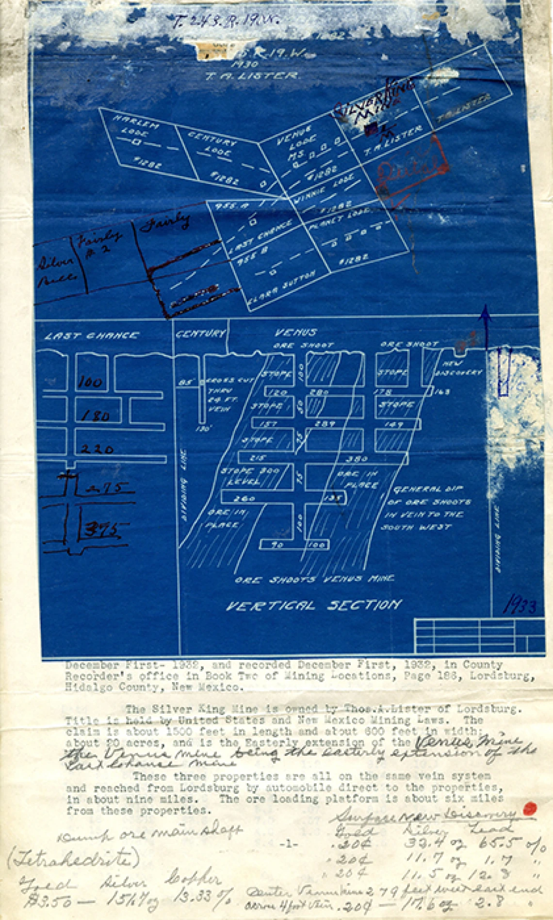 Map of the Venus Mine