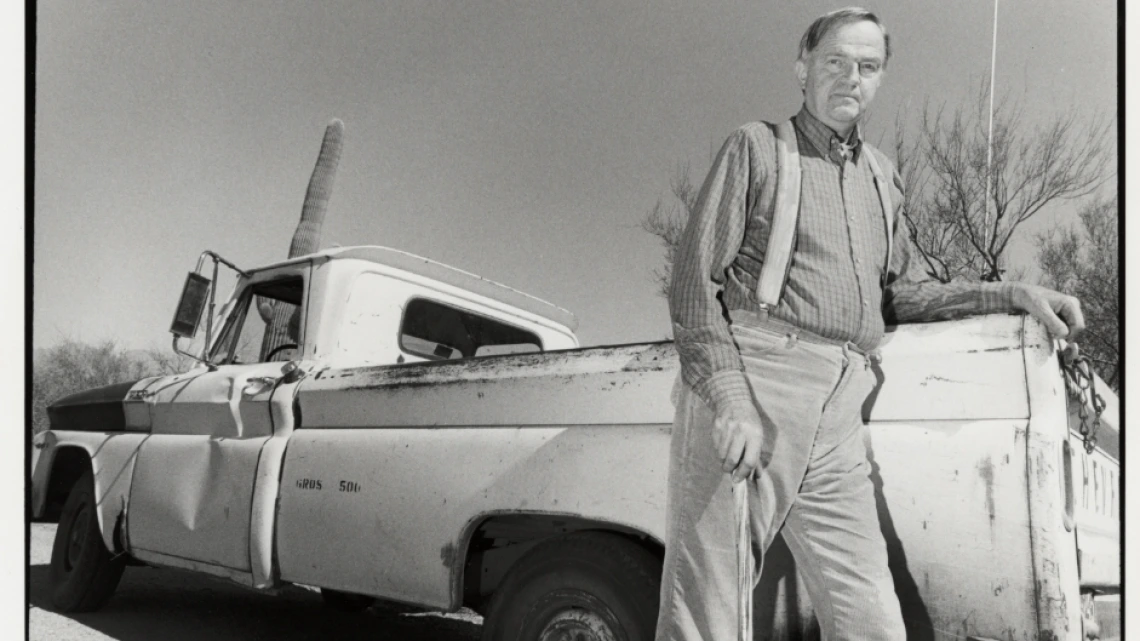 Paul S. Martin at Tumamoc Hill Desert Lab, 1990