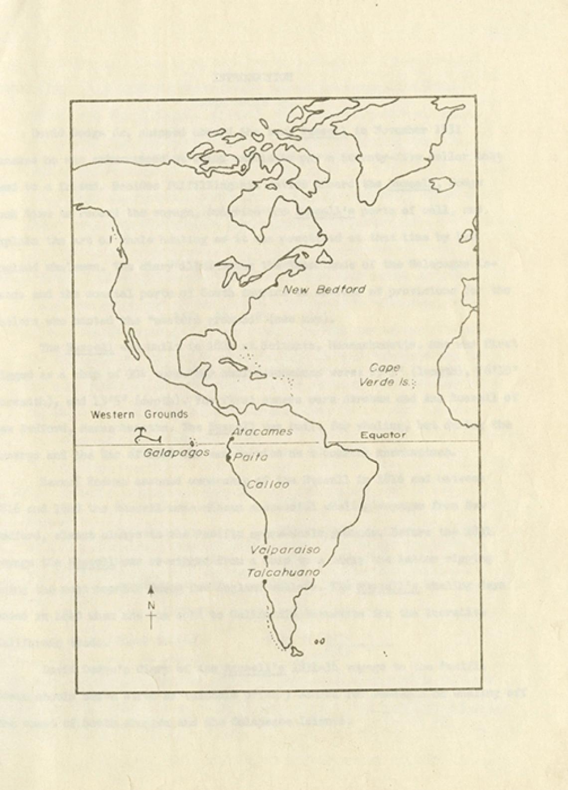 Map of the Americas