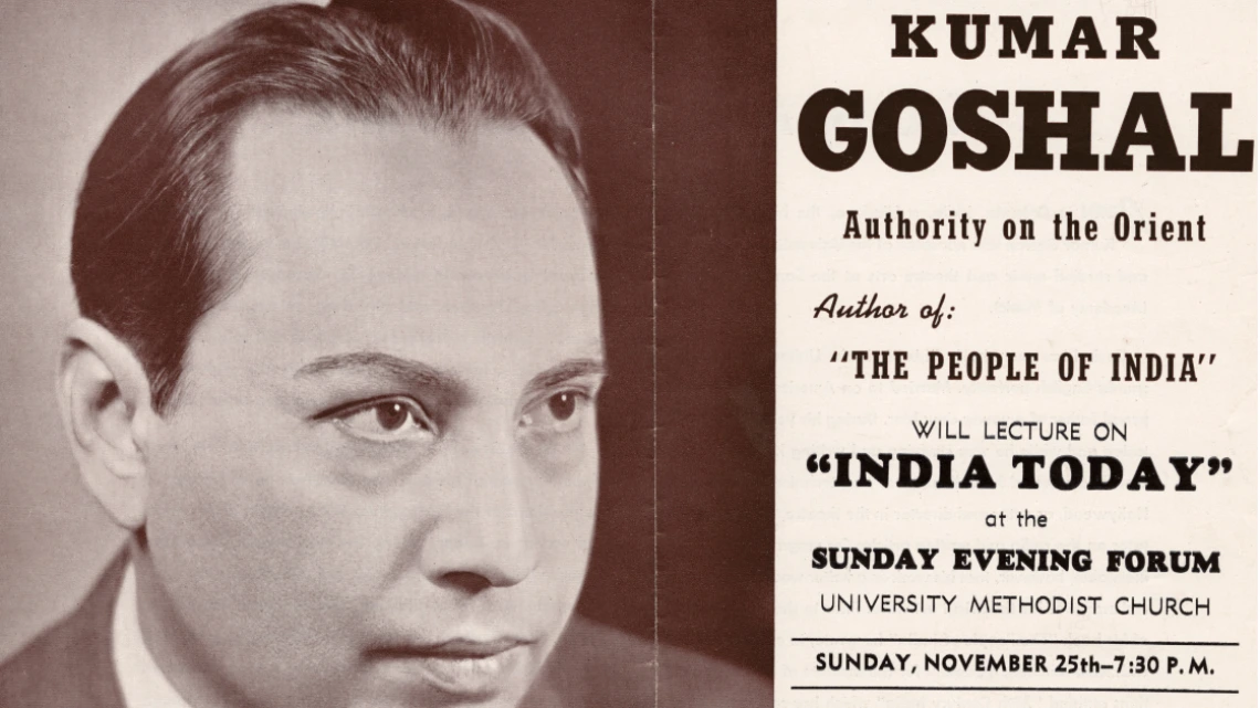 Kumar Goshal Lecture Flyer, November 25