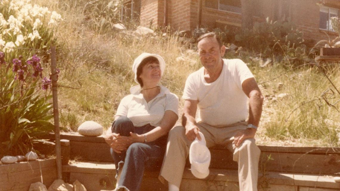 Tom Gist and his wife Tish, undated