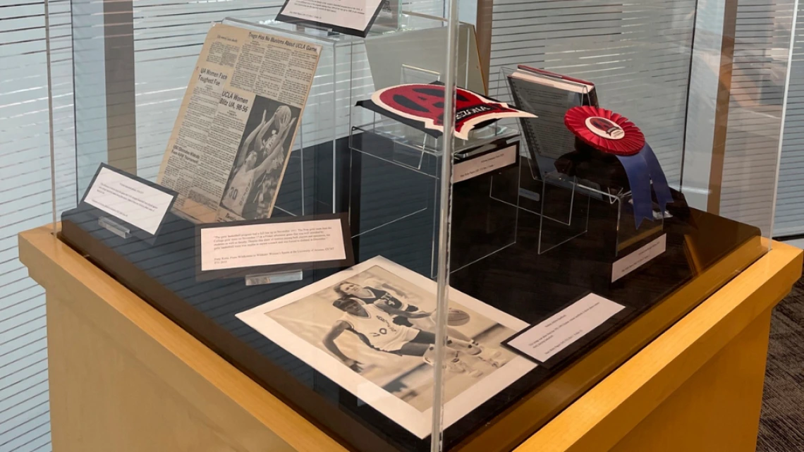 Women's basketball pop-up exhibit