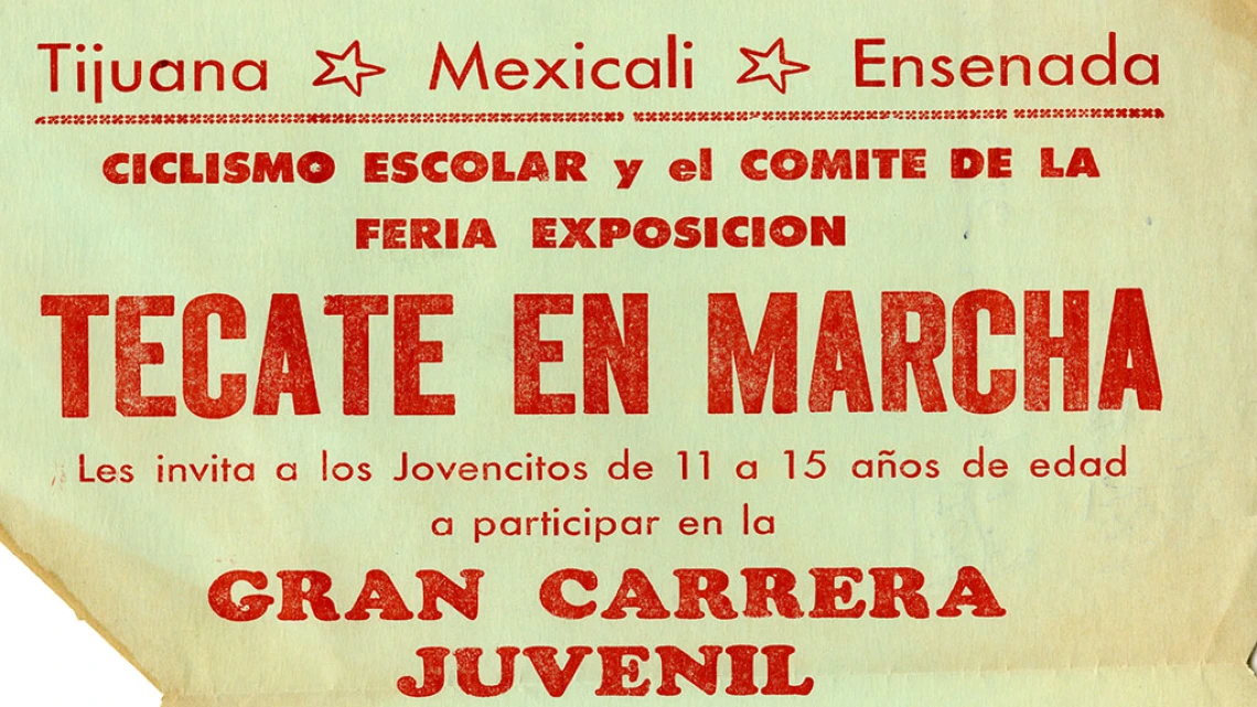 Festival poster "Tecate En Marcha", circa 1970