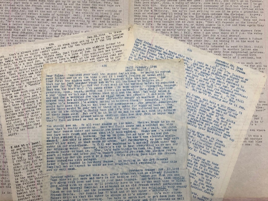 Letters of  Ada M. Slatter Burlingham