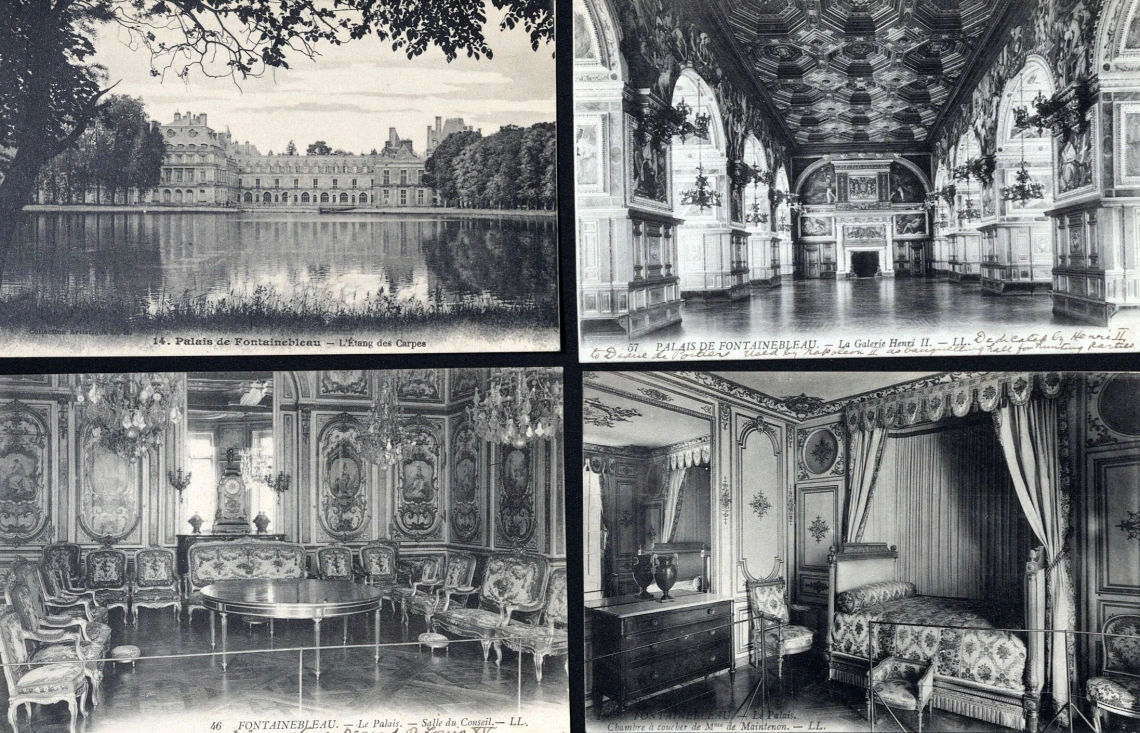 Postcards from Fontainebleau, France