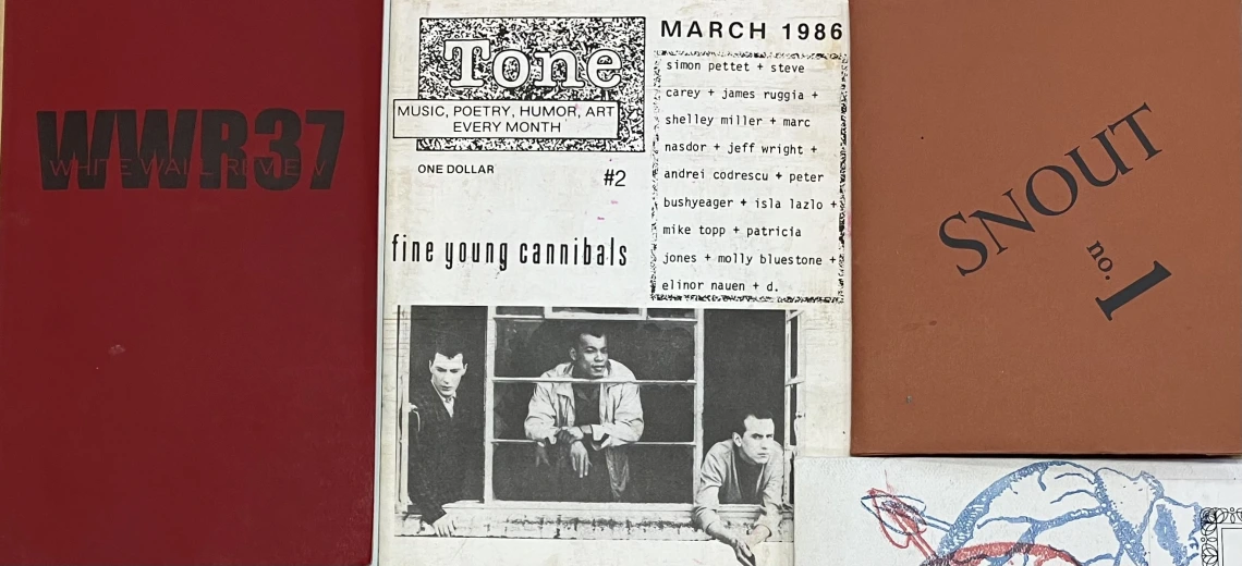 Literary Journals featuring Simon Pettet’s Poems Photograph of the covers of three literary journals featuring Simon Pettet’s poems.