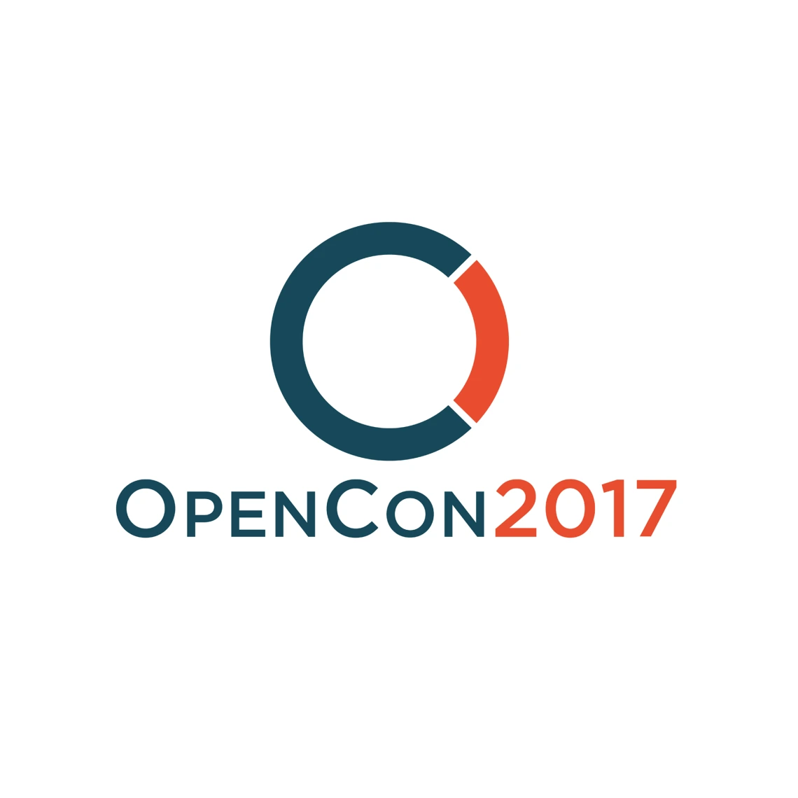 orange and black OpenCon2017 logo