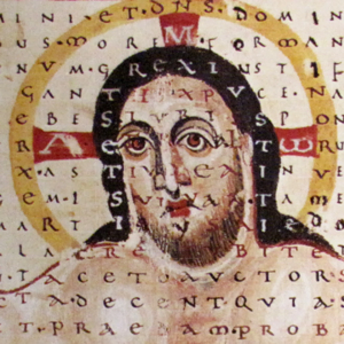 Image from a facsimile of Liber de laudibus sanctae crucis