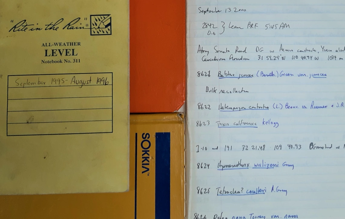 Materials from the Steve McLaughlin field notebooks collection